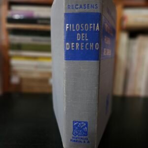 Filosofía del Derecho Recasens - Libro en Español