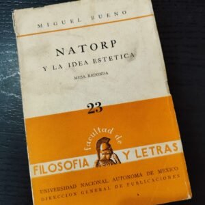 Natorp y la Idea Estética