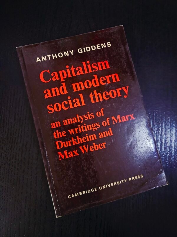 Capitalism and Modern Social Theory Book