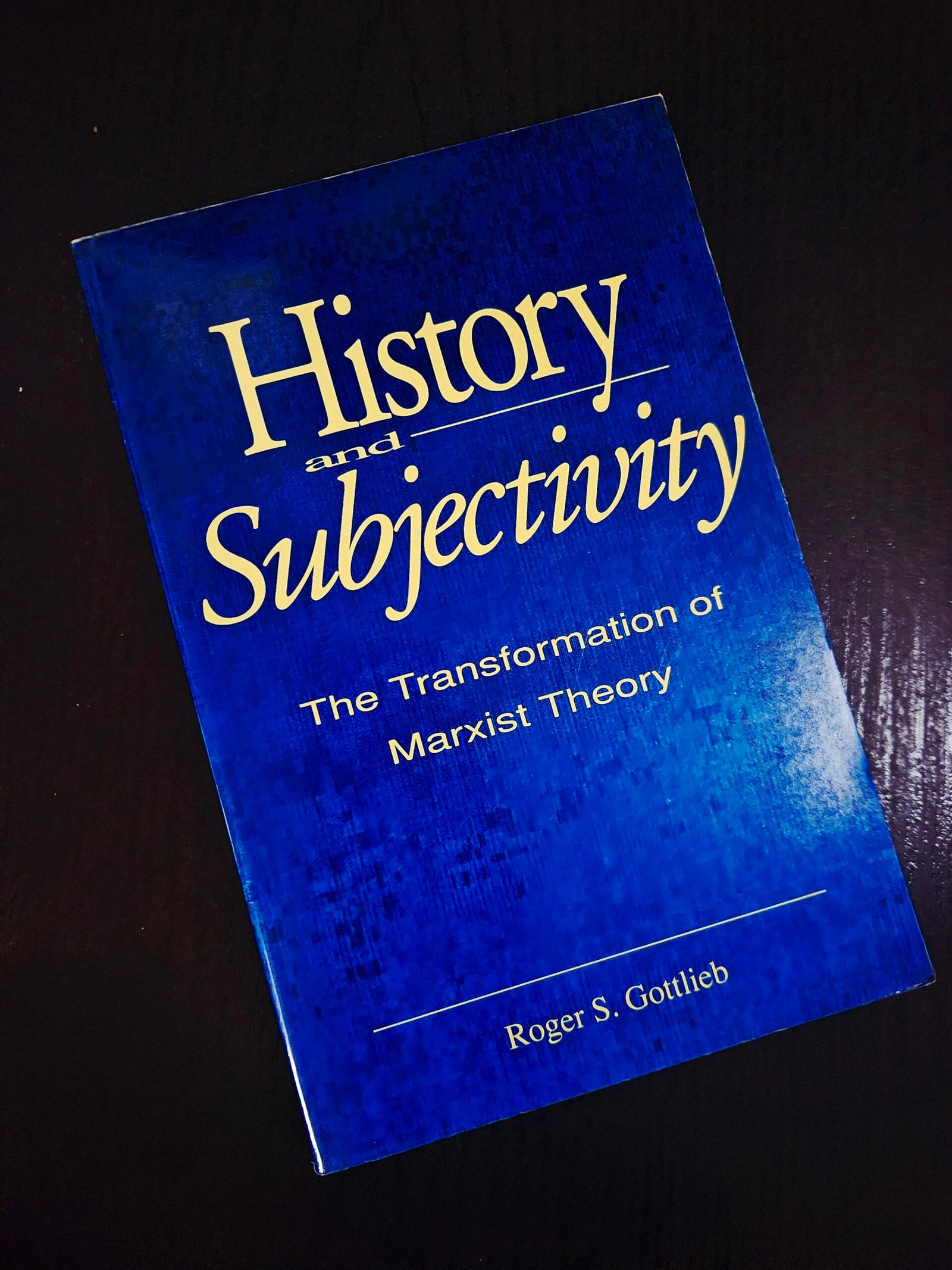 History and Subjectivity by Roger S. Gottlieb