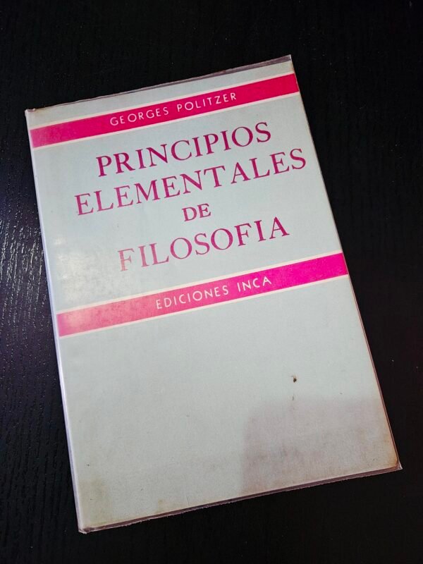 Principios elementales de filosofía