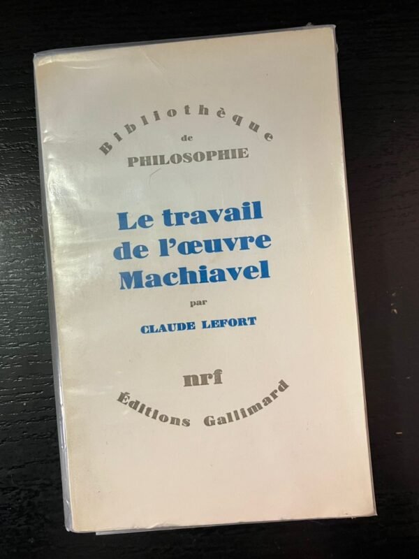 Le travail de l'œuvre Machiavel