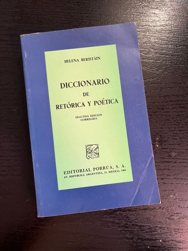 Diccionario de Retórica y Poética