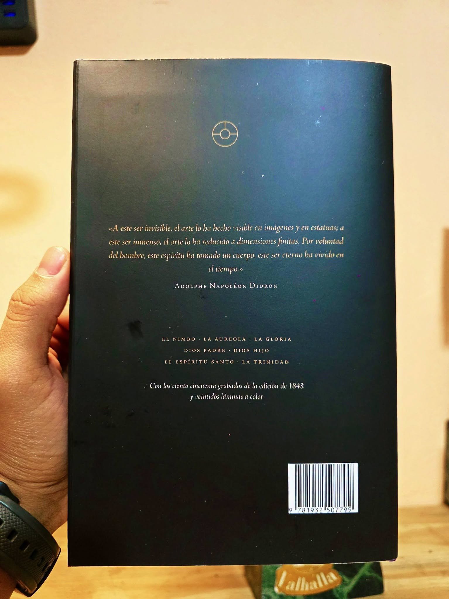 Contraportada de Historia de Dios de Didron: con los 150 grabados de la edición de 1843 y 22 láminas a color